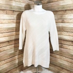 New York & Company white sparkle sweater